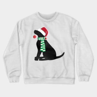 Christmas Black Lab Holiday Dog Crewneck Sweatshirt